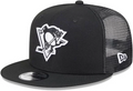 PITTSBURGH PENGUINS EVERGREEN TRUCKER 9FIFTY SNAPBACK HAT - BLACK/WHITE