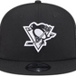 PITTSBURGH PENGUINS EVERGREEN TRUCKER 9FIFTY SNAPBACK HAT - BLACK/WHITE