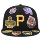 PITTSBURGH PIRATES ALL OVER PATCH 9FIFTY SNAPBACK HAT - BLACK
