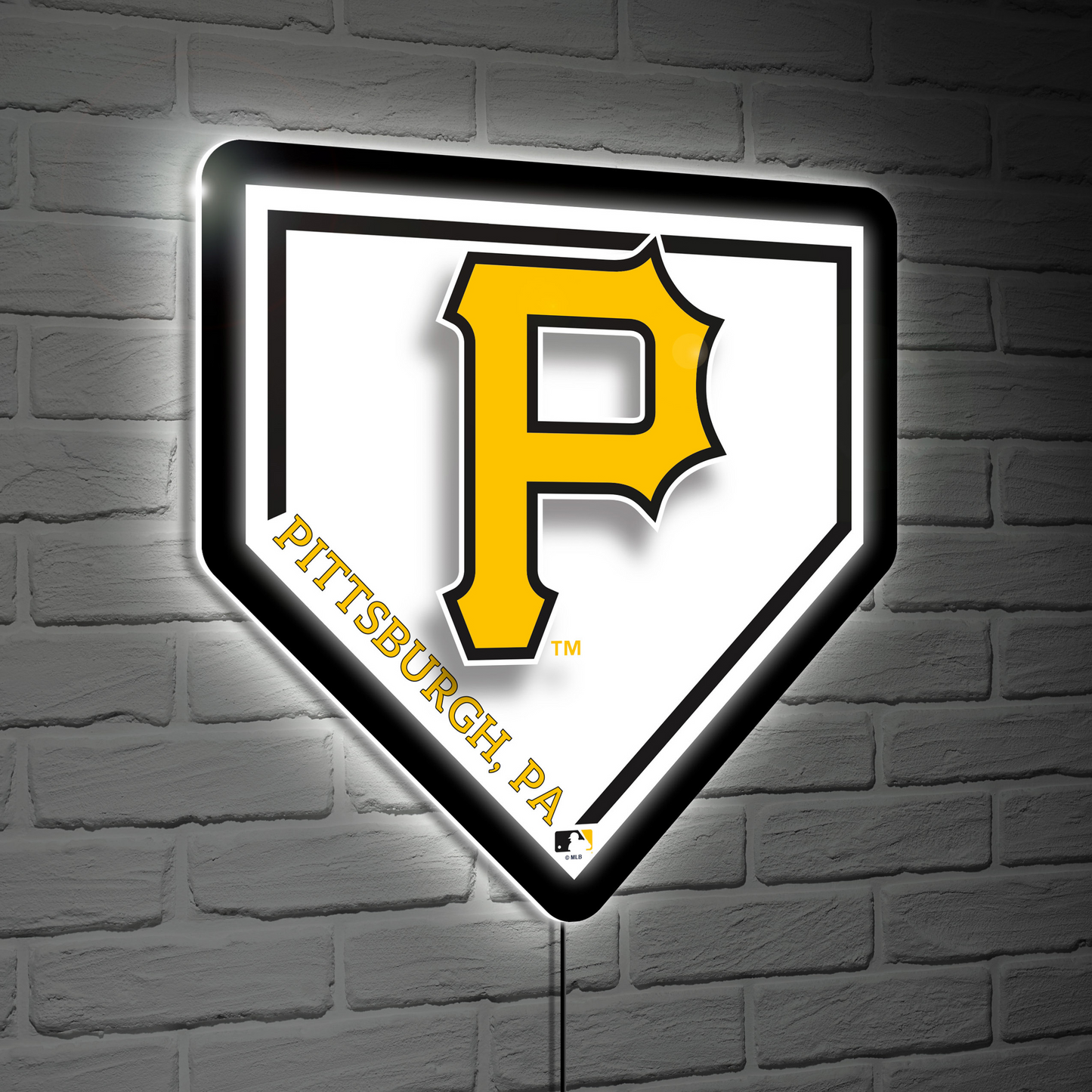 PITTSBURGH PIRATES HOMEPLATE EDGELITE LED WALL DECOR