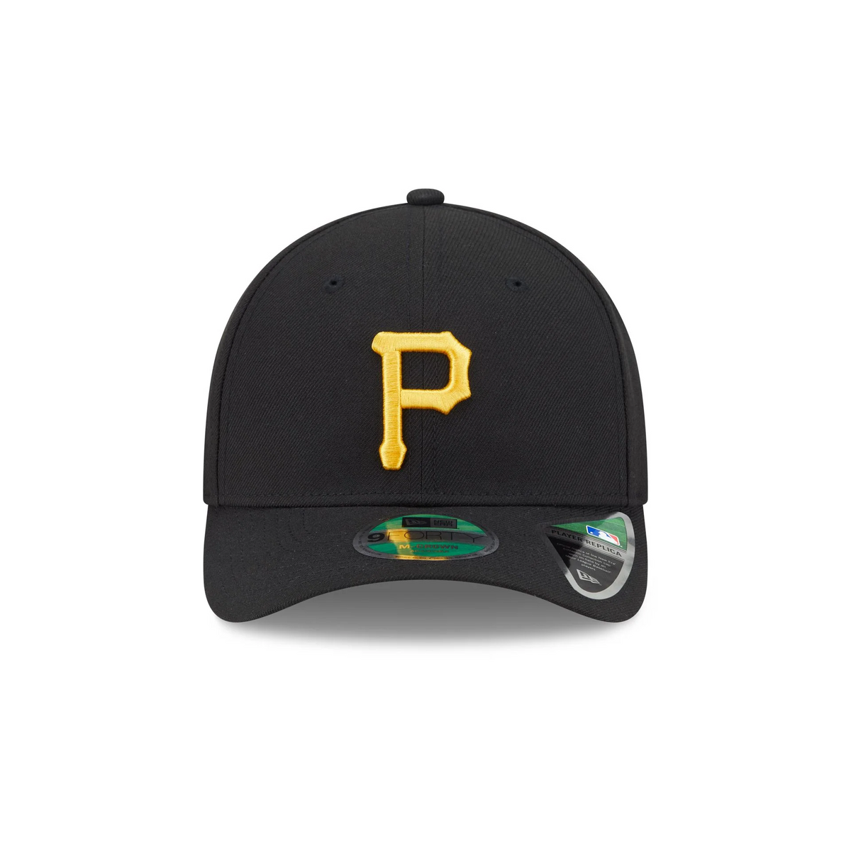 PITTSBURGH PIRATES PLAYER REPLICA 9FORTY M-CROWN SNAPBACK ADJUSTABLE HAT - BLACK