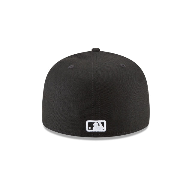 GORRA AJUSTADA 59FIFTY DEL JUEGO ALL-STAR DE 1959 CON PARCHE LATERAL DE LOS PIRATAS DE PITTSBURGH - NEGRO/BLANCO
