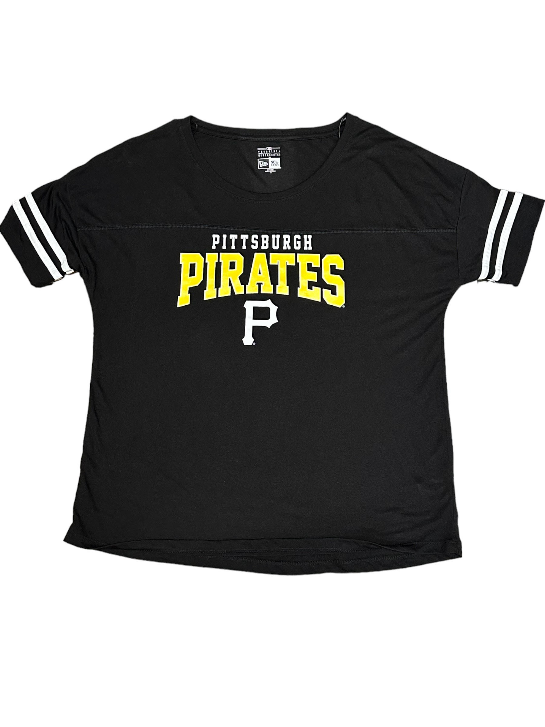 New Era Pittsburgh Pirates Women's Stripe Value Tee 21 / XL