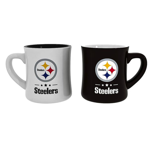 PITTSBURGH STEELERS 10OZ CERAMIC CUP 2-PIECE SET 