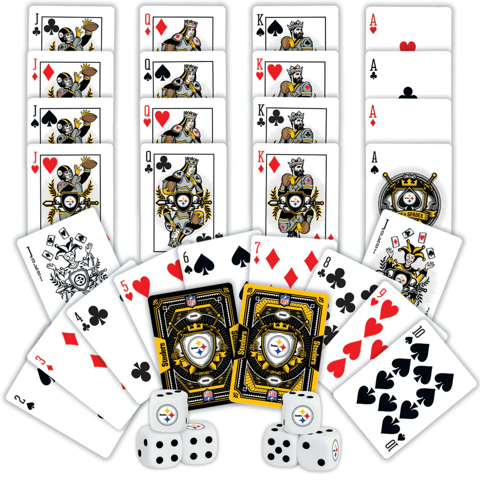 PITTSBURGH STEELERS 2-PACK CARD AND DICE SET