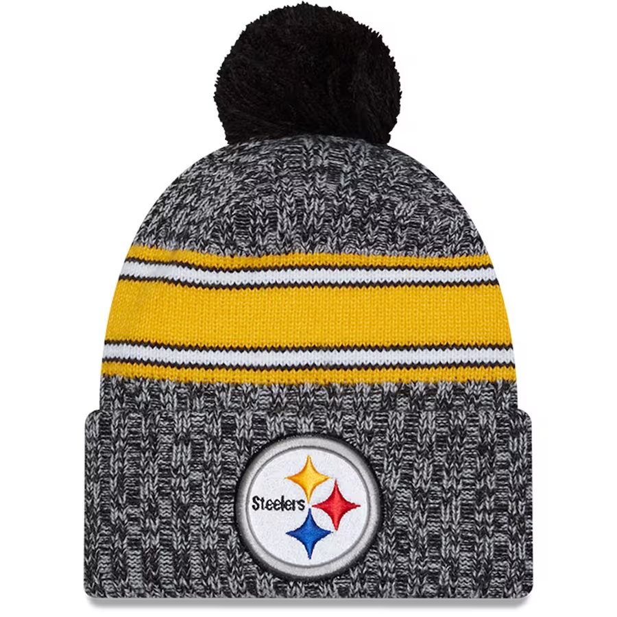 PITTSBURGH STEELERS 2023 NFL SIDELINE CUFFED KNIT WITH POM