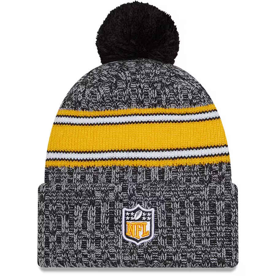 PITTSBURGH STEELERS 2023 NFL SIDELINE CUFFED KNIT WITH POM