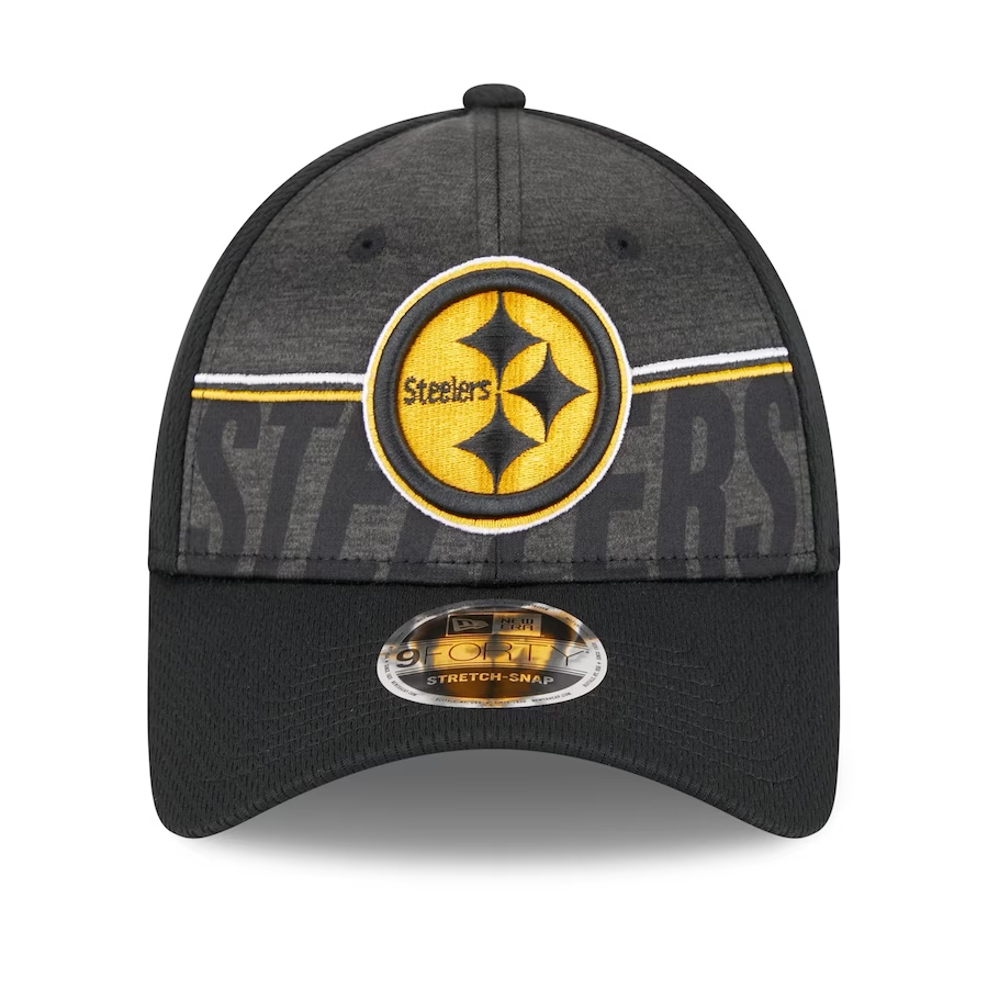 PITTSBURGH STEELERS 2023 TRAINING CAMP 9FORTY GORRA AJUSTABLE ELÁSTICA CON SNAP