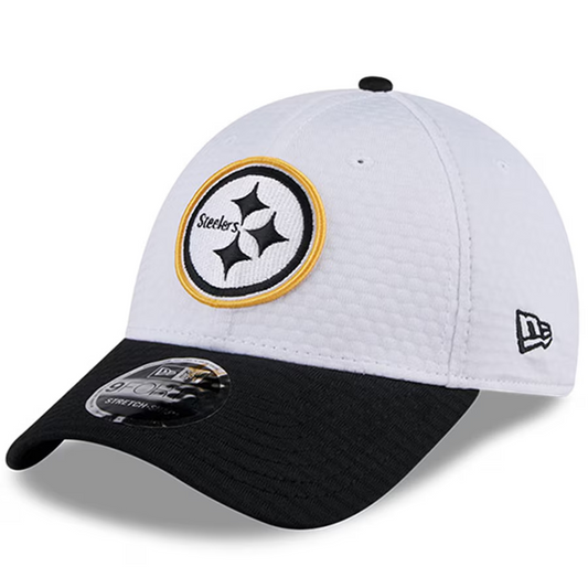 PITTSBURGH STEELERS 2024 NFL TRAINING CAMP 9FORTY-STRETCH SNAP HAT - WHITE