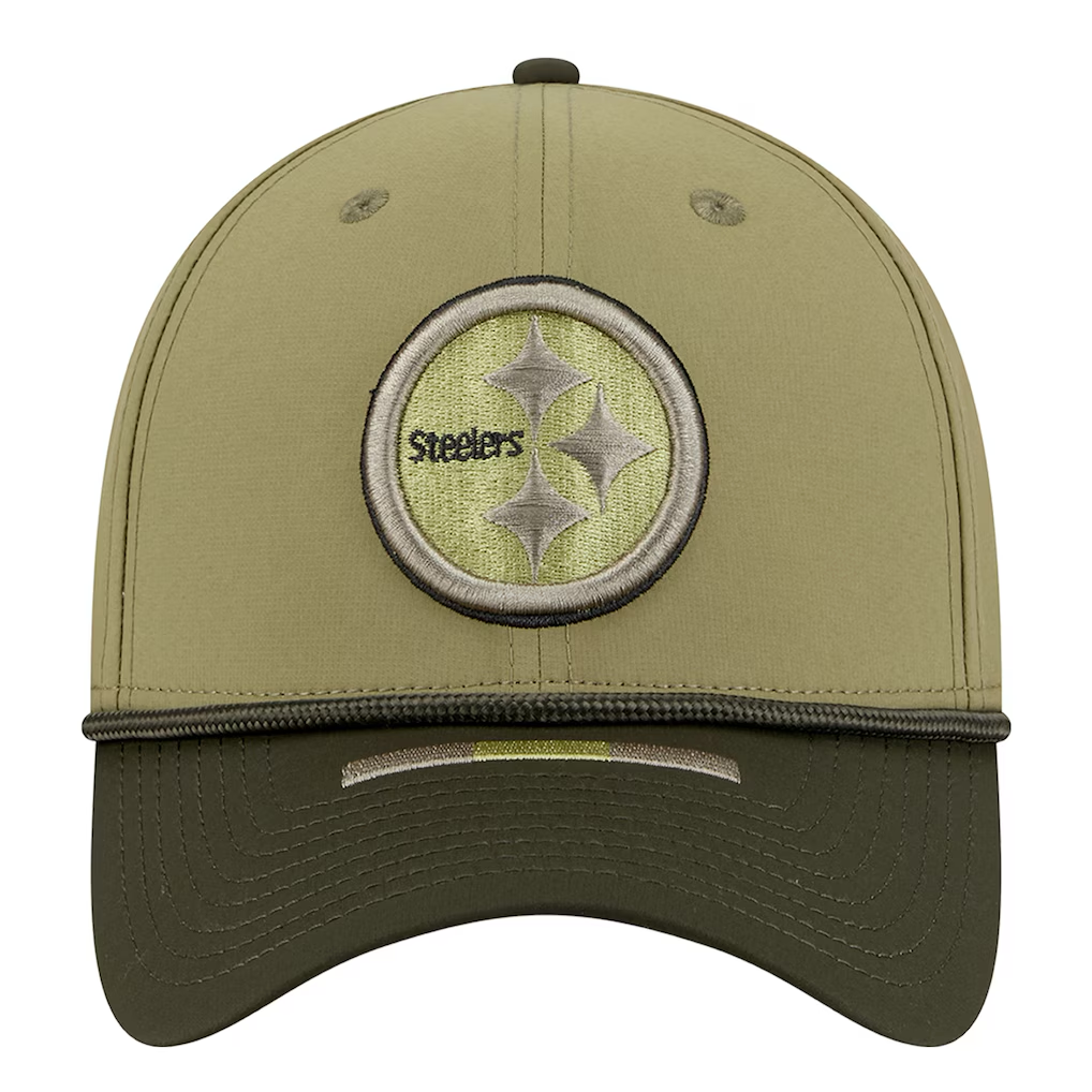 PITTSBURGH STEELERS 2025 NFL SALUTE TO SERVICE 39THIRTY FLEX FIT HAT - GREEN