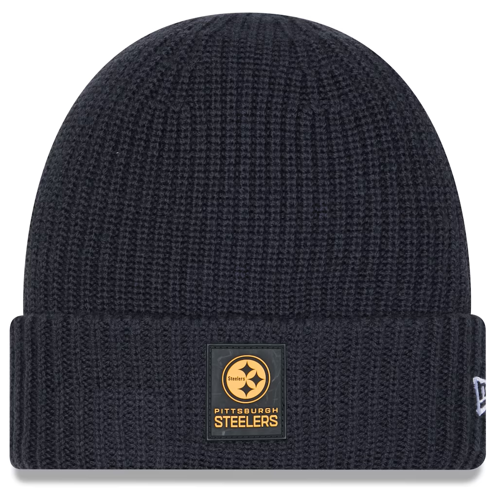 PITTSBURGH STEELERS 2025 SIDELINE COLD WEATHER CUFFED KNIT - CHARCOAL