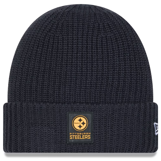 PITTSBURGH STEELERS 2025 SIDELINE COLD WEATHER CUFFED KNIT - CHARCOAL