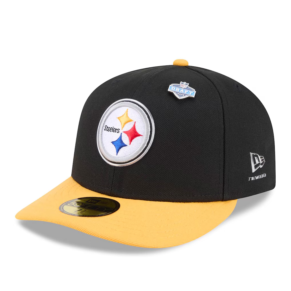 PITTSBURGH STEELERS 2026 NFL DRAFT 59FIFTY FITTED HAT - BLACK/GOLD