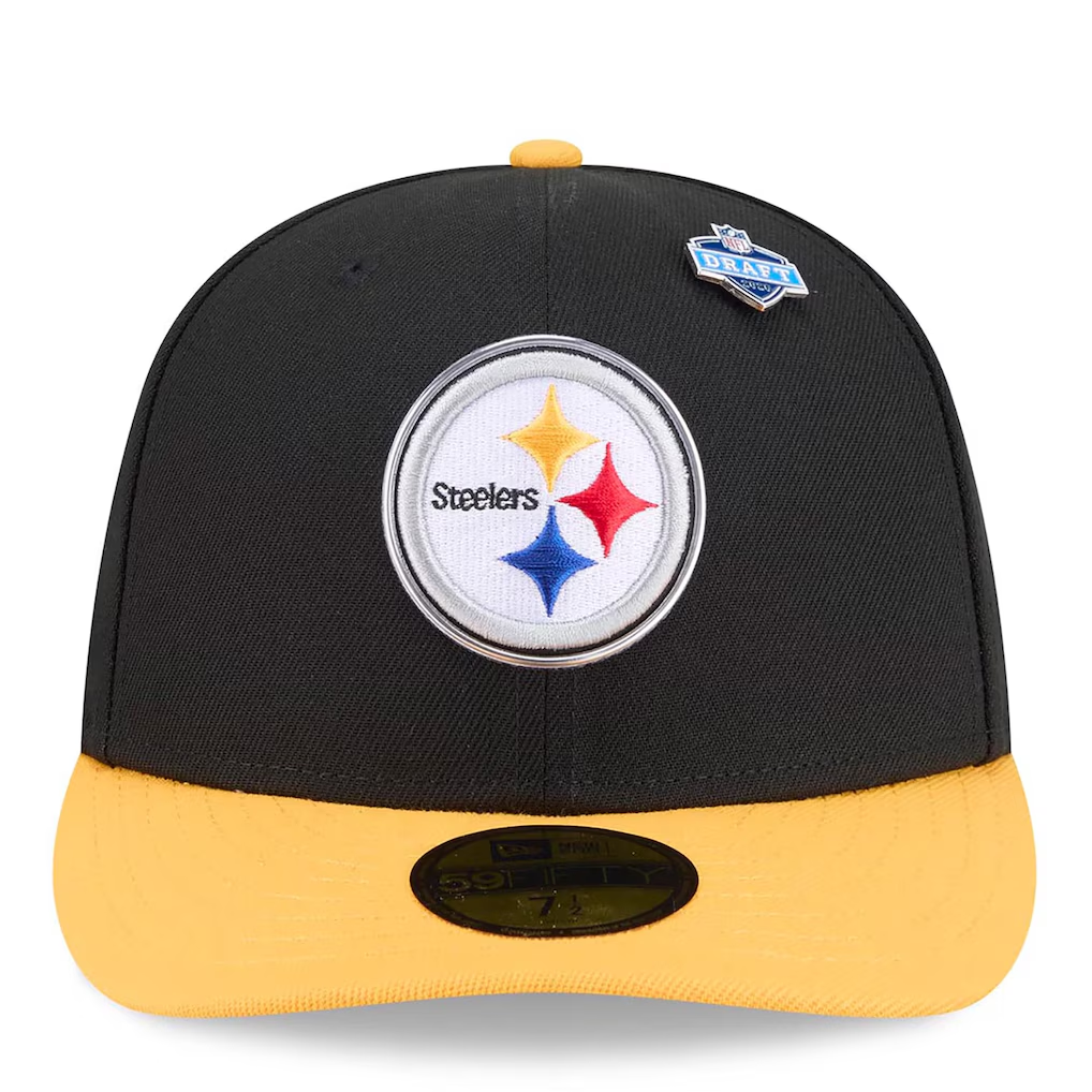 PITTSBURGH STEELERS 2026 NFL DRAFT 59FIFTY FITTED HAT - BLACK/GOLD