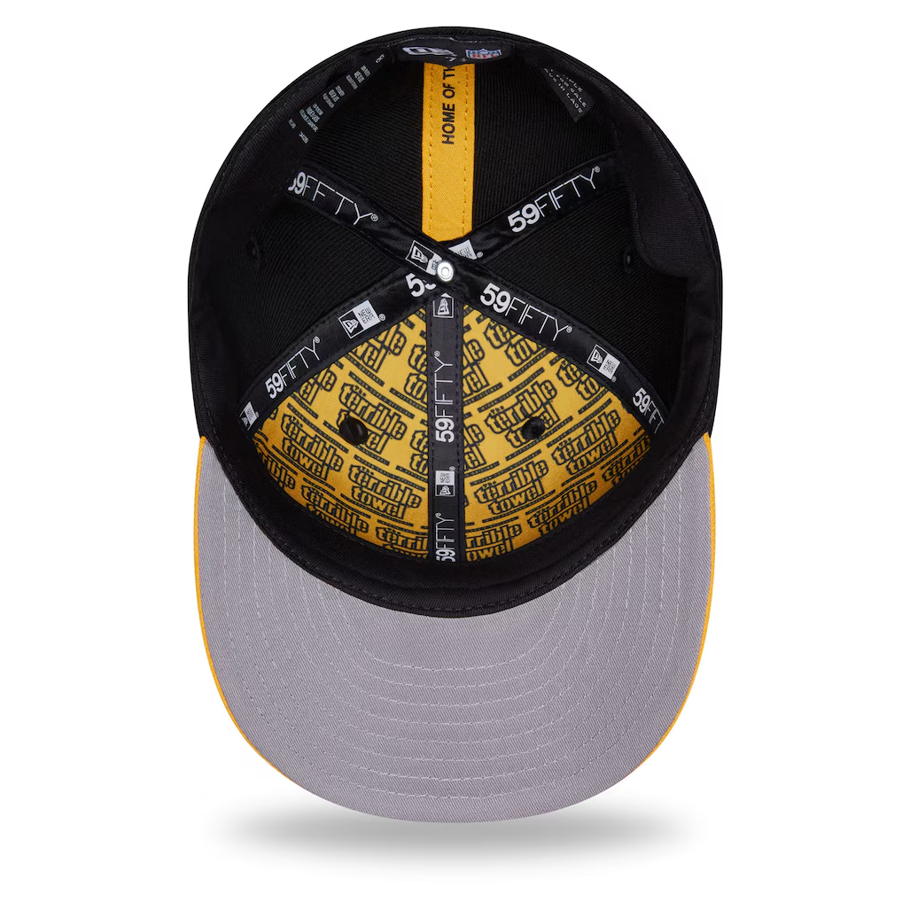 PITTSBURGH STEELERS 2026 NFL DRAFT 59FIFTY FITTED HAT - BLACK/GOLD