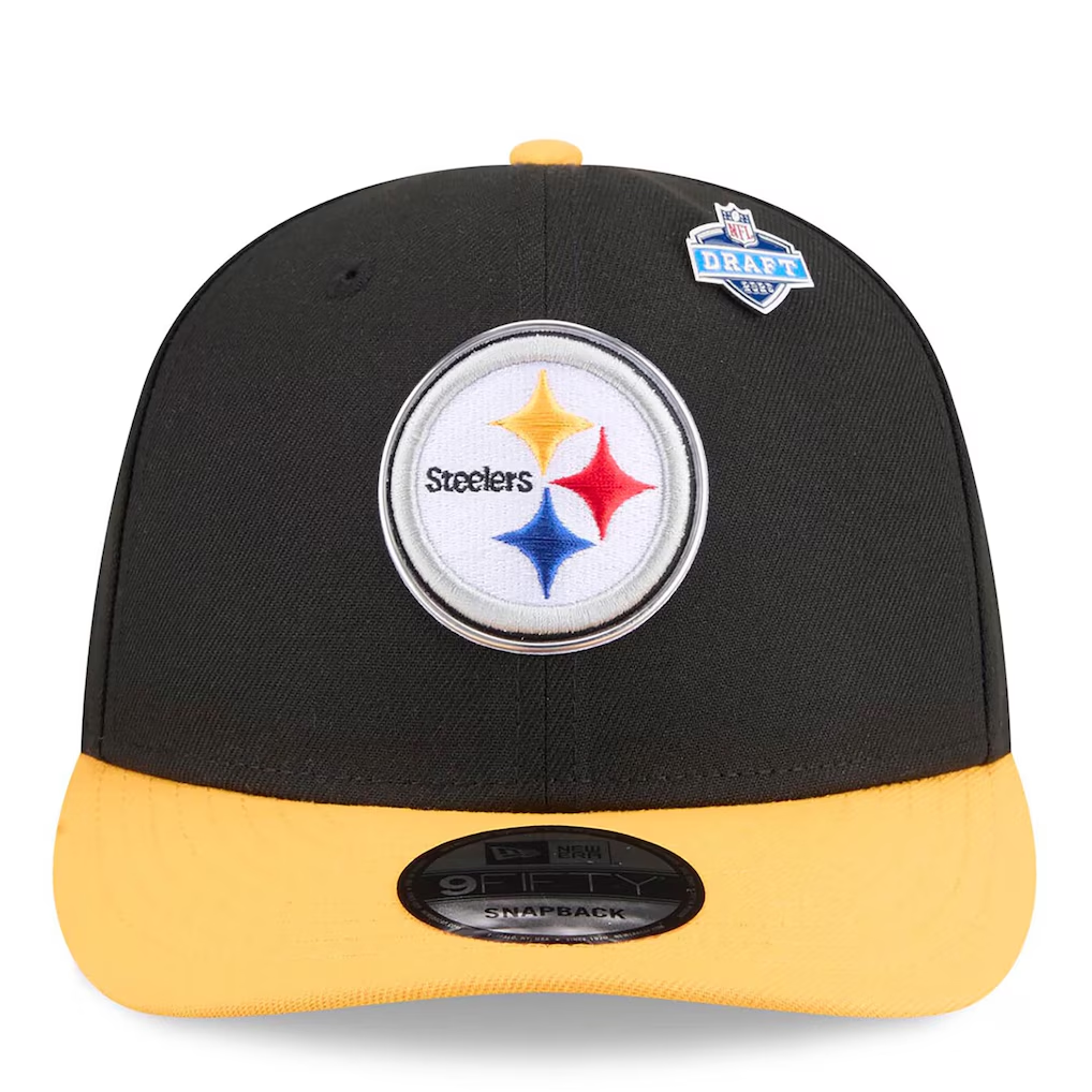 PITTSBURGH STEELERS 2026 NFL DRAFT 9FIFTY SNAPBACK HAT - BLACK/GOLD
