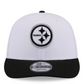 PITTSBURGH STEELERS 2026 NFL DRAFT 9FIFTY SNAPBACK HAT - WHITE/BLACK