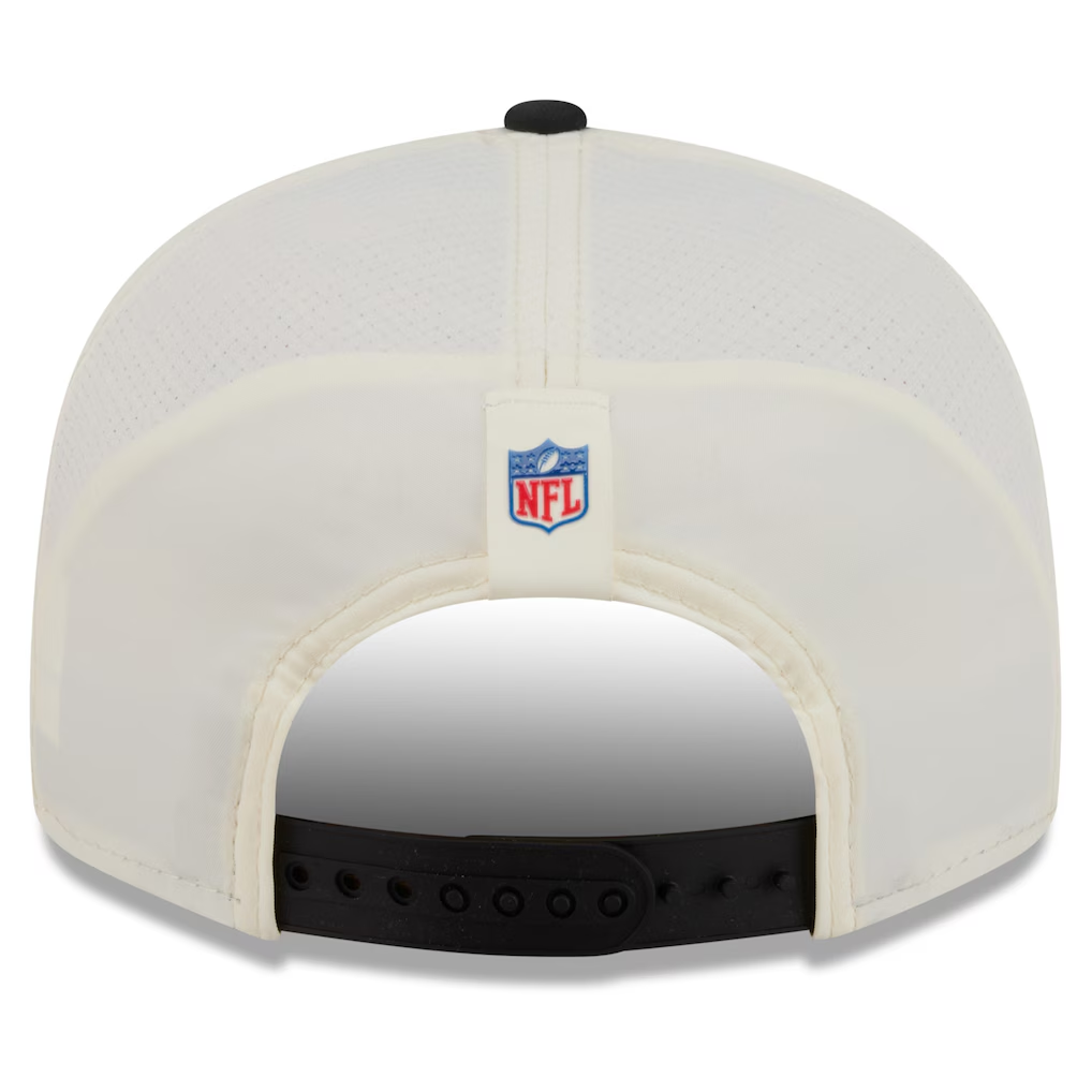 PITTSBURGH STEELERS 2026 NFL TRAINING CAMP 9FIFTY SNAPBACK HAT - CHROME WHITE/BLACK