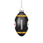 PITTSBURGH STEELERS BLOWN GLASS FOOTBALL ORNAMENT
