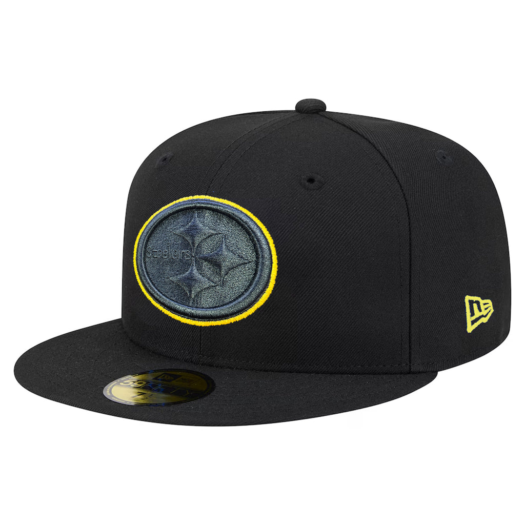 PITTSBURGH STEELERS COLOR POP 59FIFTY FITTED HAT - BLACK