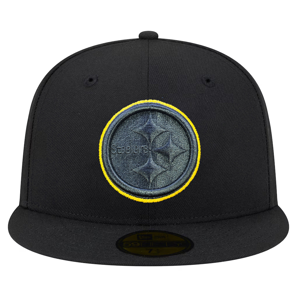 PITTSBURGH STEELERS COLOR POP 59FIFTY FITTED HAT - BLACK