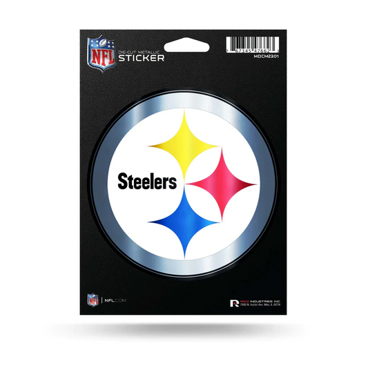 PITTSBURGH STEELERS DIE CUT METALLIC STICKER