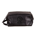 PITTSBURGH STEELERS EMBOSSED TOILETRY BAG - BLACK