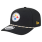 PITTSBURGH STEELERS GAMEDAY MULTI ROPE 9SEVENTY STRETCH-SNAP HAT - BLACK