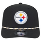 PITTSBURGH STEELERS GAMEDAY MULTI ROPE 9SEVENTY STRETCH-SNAP HAT - BLACK