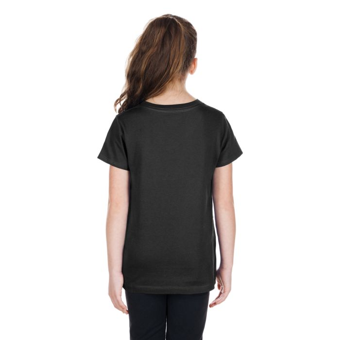 PITTSBURGH STEELERS GIRLS NEW ERA WAVY SEQUIN FLIP T-SHIRT - BLACK
