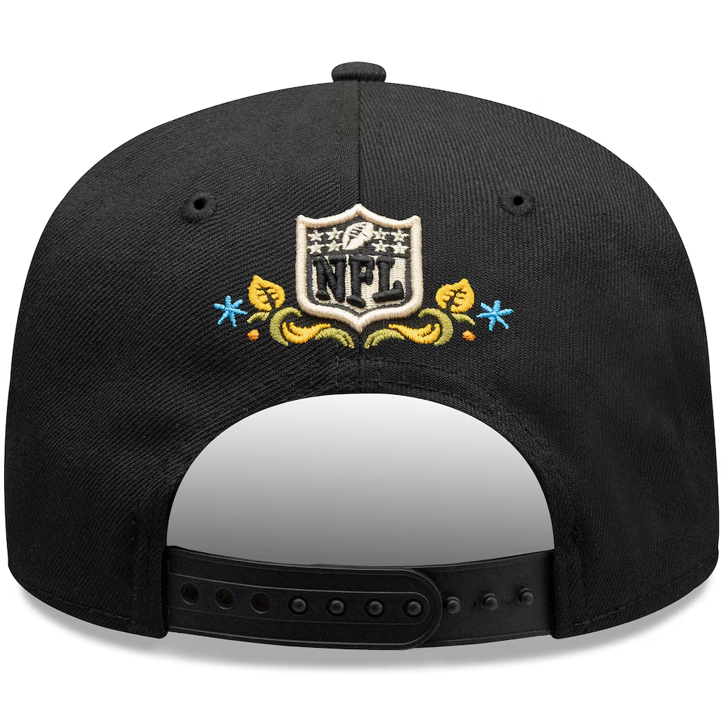 PITTSBURGH STEELERS HASTA LA MUERTE 9SEVENTY STRETCH-SNAP HAT - BLACK