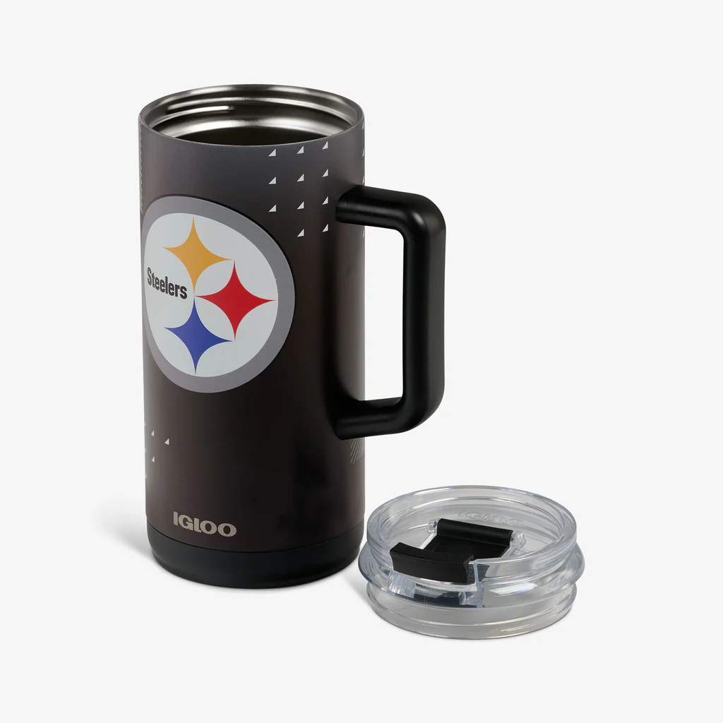 PITTSBURGH STEELERS IGLOO NFL 1L BEER MUG - BLACK