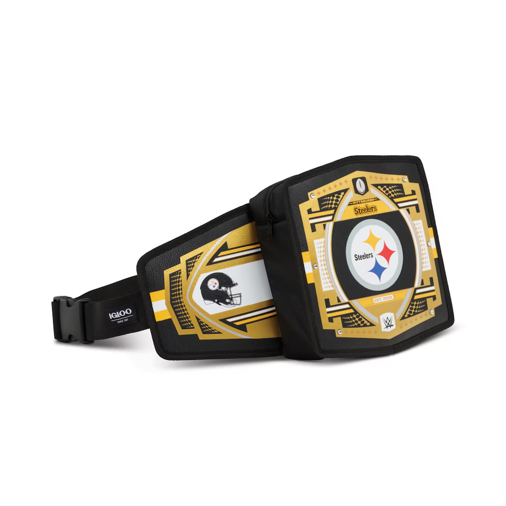 PITTSBURGH STEELERS IGLOO WWE LEGACY BELT COOLER - BLACK