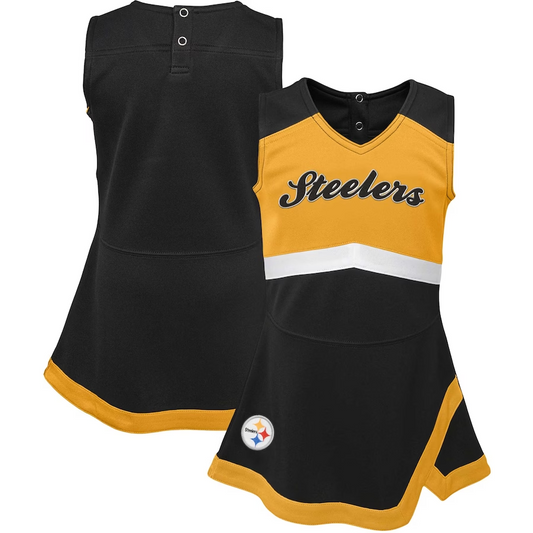 PITTSBURGH STEELERS INFANT CHEER CAPTAIN JUMPER DRESS