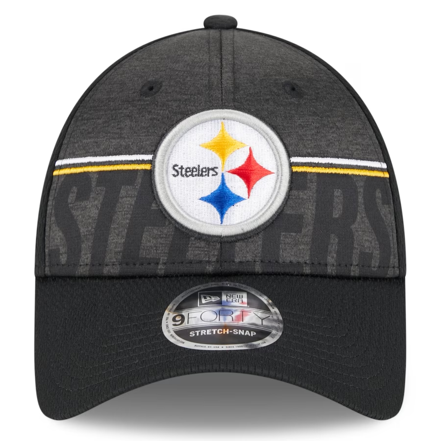 PITTSBURGH STEELERS KIDS 2023 TRAINING CAMP 9FORTY STRETCH-SNAP GORRO
