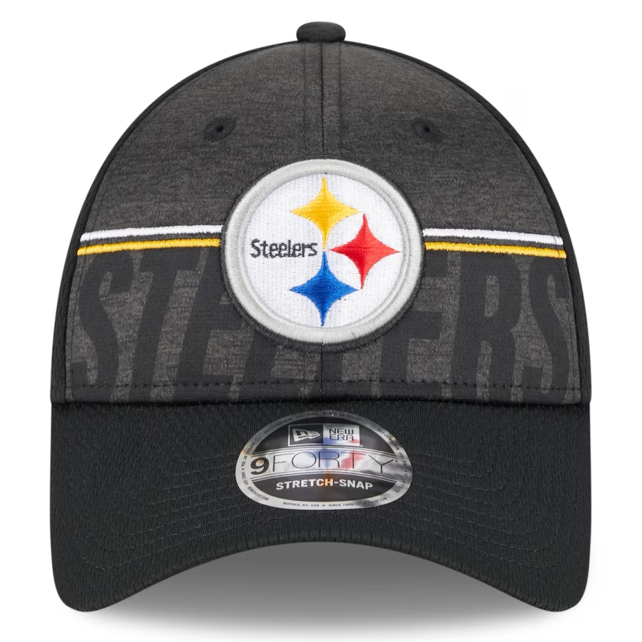 PITTSBURGH STEELERS KIDS 2023 TRAINING CAMP 9FORTY STRETCH-SNAP HAT