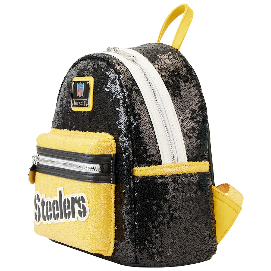 football mini backpack PITTSBURGH STEELERS LOUNGEFLY SEQUIN MINI BACKPACK – JR'S SPORTS