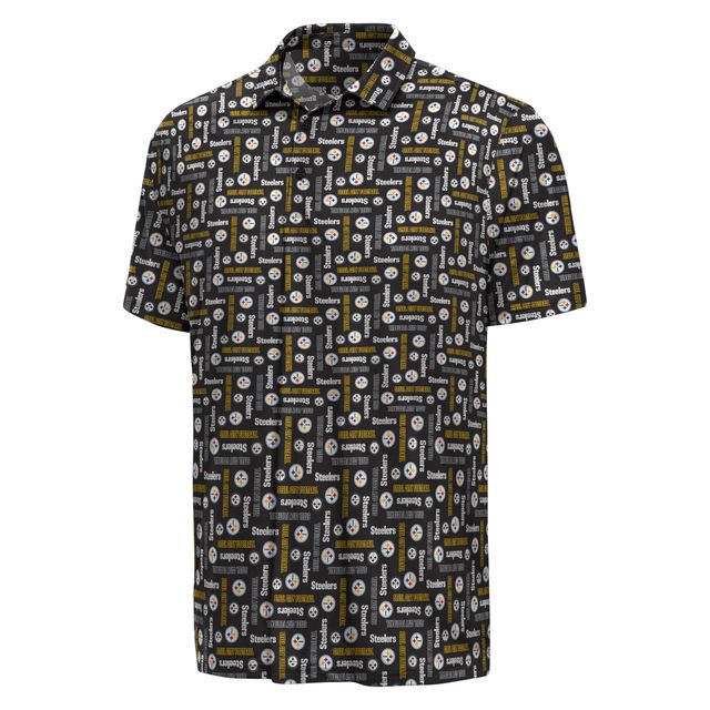 PITTSBURGH STEELERS MEN'S ANTIGUA SEASON TICKETS POLO - BLACK