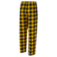 PITTSBURGH STEELERS MEN'S COLLEGE CONCEPTS AVONDALE T-SHIRT & FLANNEL PANT SLEEPWEAR SET - BLACK/GOLD