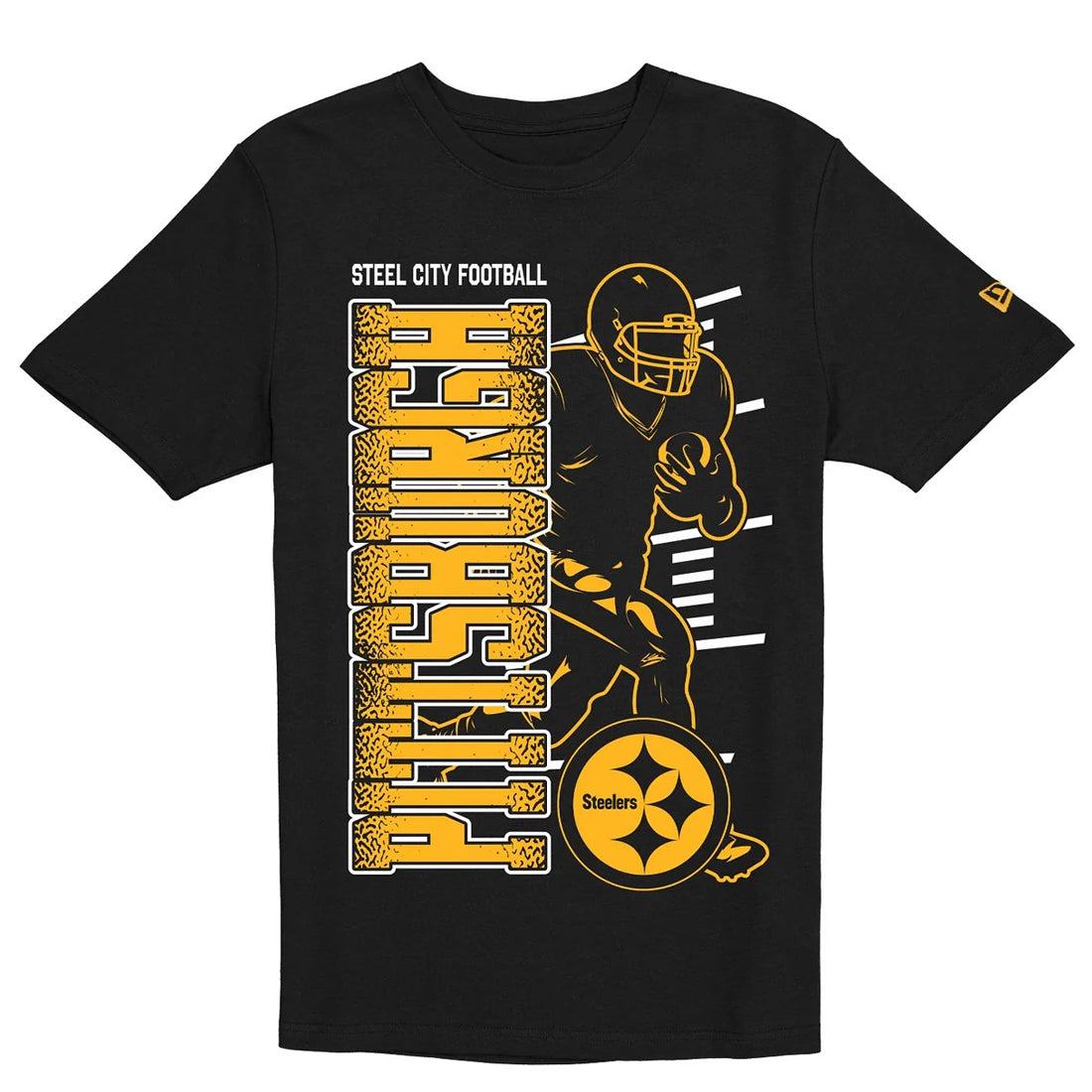 PITTSBURGH STEELERS MEN'S NEW ERA 2026 NFL TRAINING CAMP T-SHIRT - BLACK