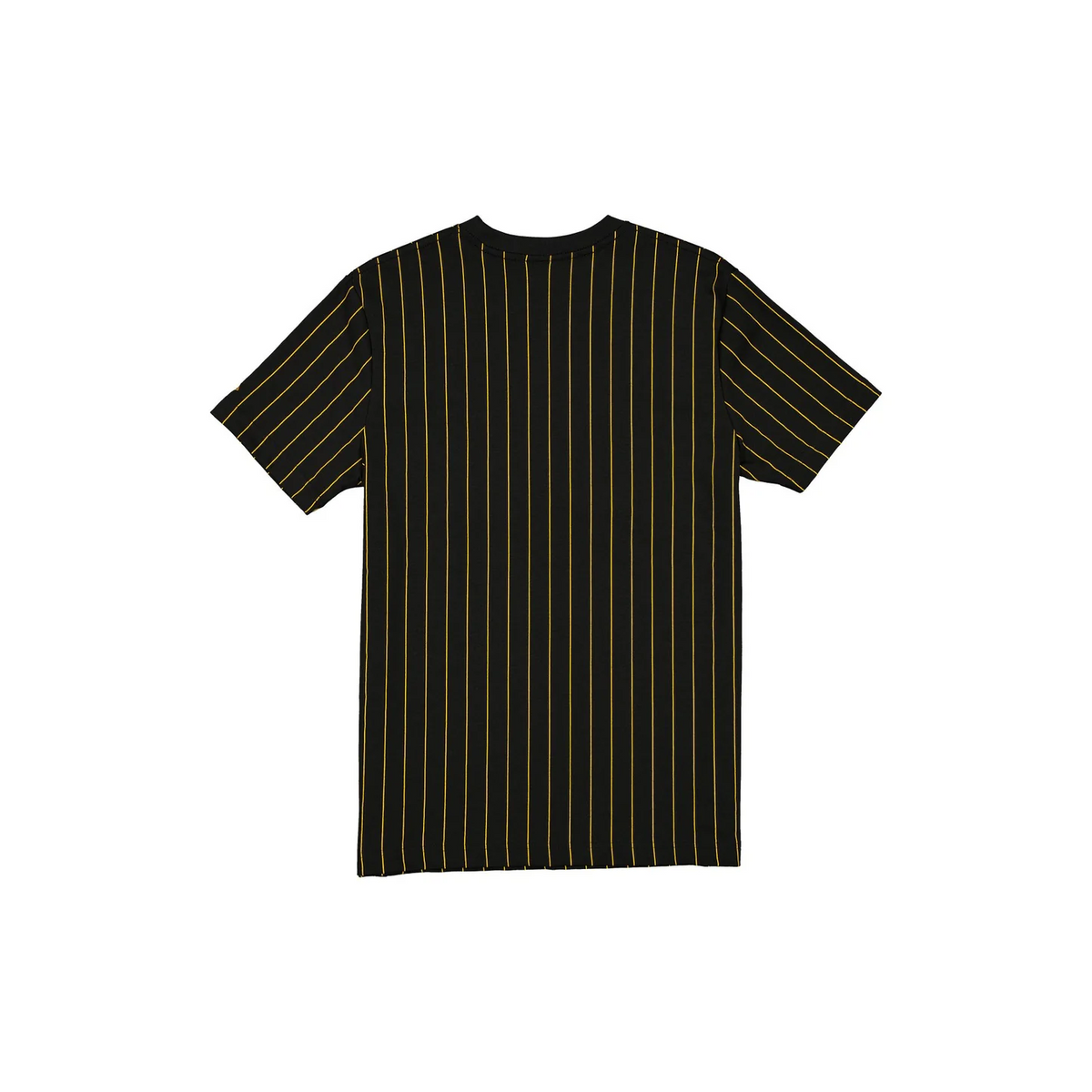 PITTSBURGH STEELERS MEN'S NEW ERA THROWBACK PINSTRIPE T-SHIRT - BLACK
