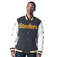 PITTSBURGH STEELERS MEN'S PUMP FAKE LETTERMAN JACKET