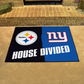 PITTSBURGH STEELERS / NEW YORK GIANTS HOUSE DIVIDED 34" X 42.5" MAT