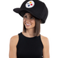 PITTSBURGH STEELERS NOGGIN OVERSIZED HAT - BLACK