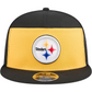 PITTSBURGH STEELERS OUTDOOR SPLIT PANEL TRUCKER 9FIFTY SNAPBACK HAT