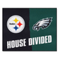 PITTSBURGH STEELERS / PHILADELPHIA EAGLES HOUSE DIVIDED 34" X 42.5" MAT