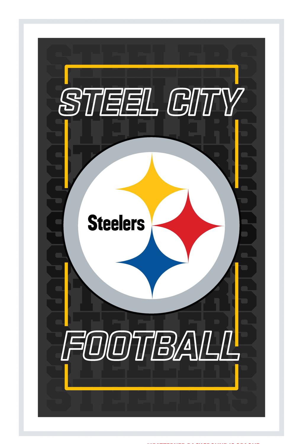 PITTSBURGH STEELERS RECTANGLE NEOLITE LED WALL DECOR