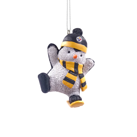 PITTSBURGH STEELERS SNOWBOARDING PENGUIN ORNAMENT