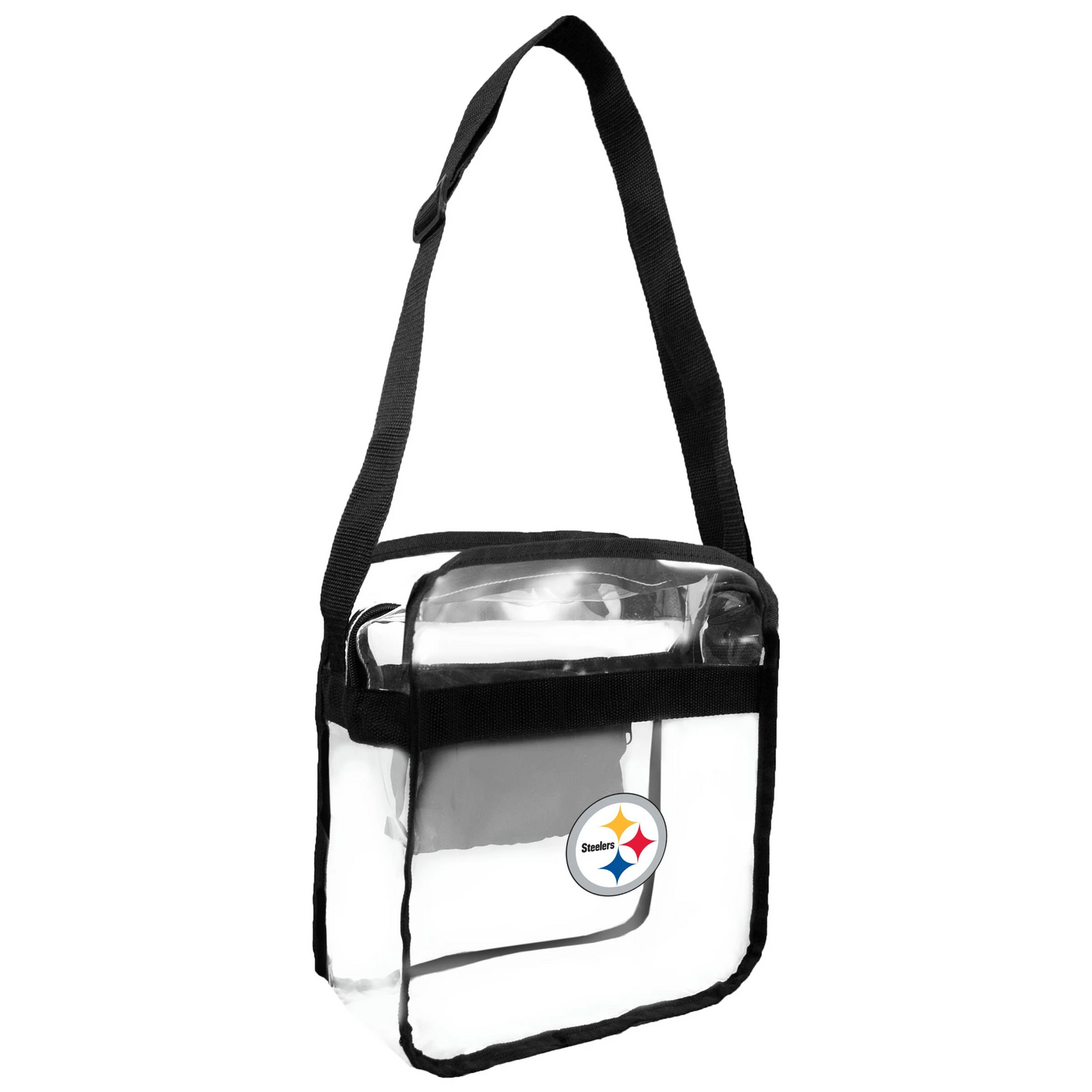 PITTSBURGH STEELERS STADIUM-APPROVED CLEAR CARRYALL CROSSBODY BAG