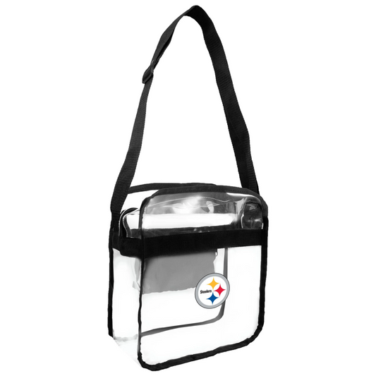 BOLSO BANDOLERA TRANSPARENTE CARRYALL APROBADO POR EL ESTADIO DE LOS PITTSBURGH STEELERS